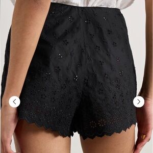 Dôen Arbre Eyelet Shorts - black